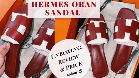 Hermes Unboxing: (Beautiful RED) Rouge Tomette Oran Sandal